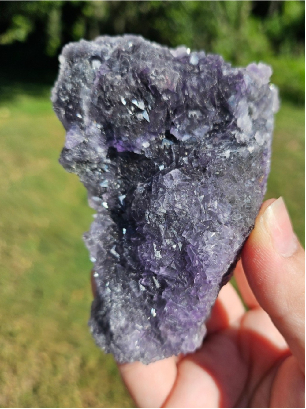 Blue fluorite specimen 3.7 in